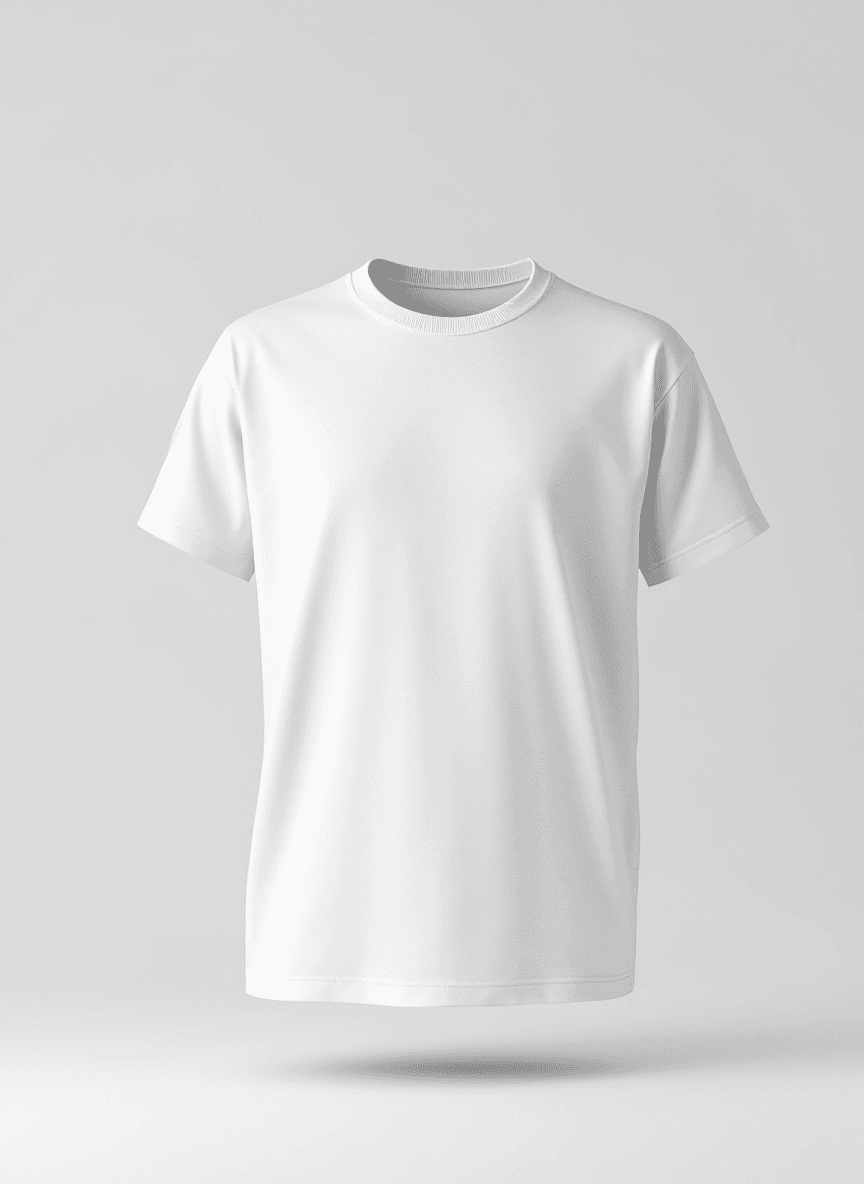 Camiseta blanca esperando tu diseño